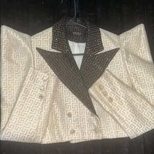 Chic Geometric Patterned Blazer